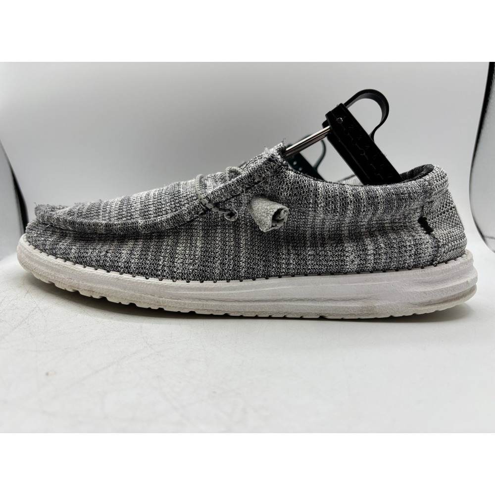 Hey Dude Wally Stretch Granite Men Size 10 110383045 Casual Comfort Slip On Shoe